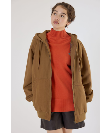 【UNISEX】ワークフーデッドジャケット