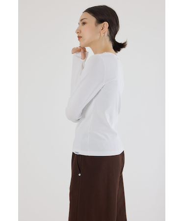 フライスロングスリーブTシャツ