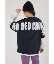 【UNISEX】オーバーロゴレイヤードロングスリーブTシャツ