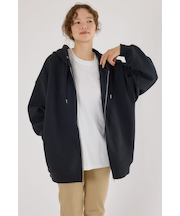 【UNISEX】エンボスBIG ZIPパーカー