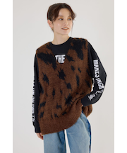 シャギーニットベスト