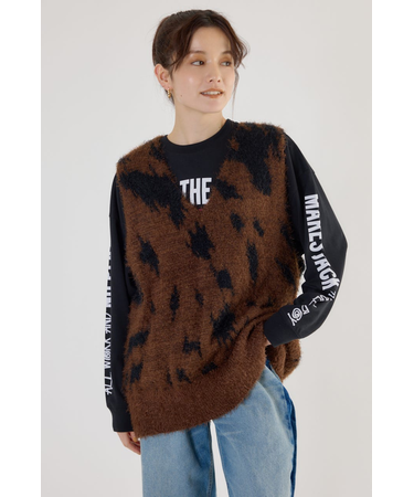 シャギーニットベスト