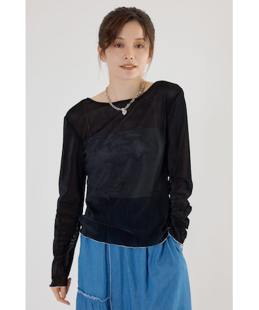 2WAYシアーベロアトップス