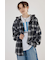 【UNISEX】フードチェックシャツ