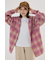 【UNISEX】フードチェックシャツ
