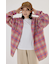 【UNISEX】フードチェックシャツ