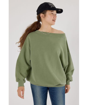 ワンショルダースウェットトップス