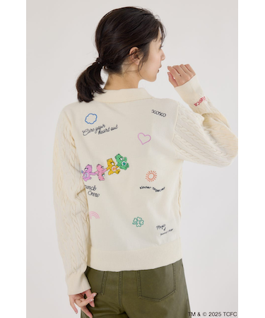 (Care Bears) モチーフジップカーディガン