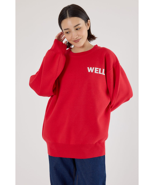 フェルトアップリケニットトップス｜ロデオクラウンズ／ロデオ