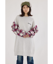 【UNISEX】(THRASHER) リメイクスウェットワンピース