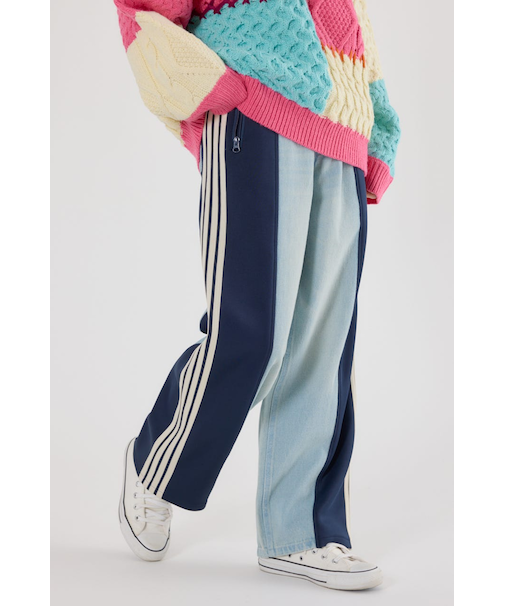【UNISEX】 カスタムトラック デニムパンツ