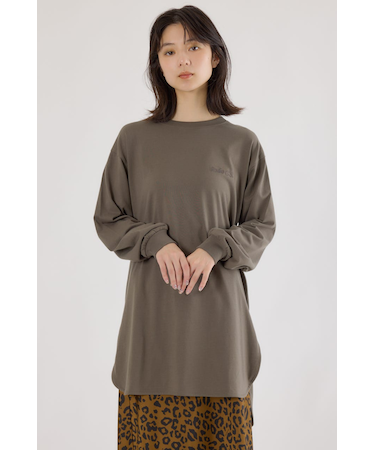 ラウンドヘムロングスリーブTシャツ