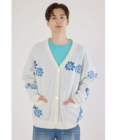 フォーリングフラワーニットカーディガン