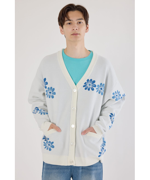 フォーリングフラワーニットカーディガン