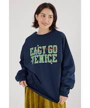 embroidery collegeロング Tシャツ