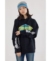 【UNISEX】(THRASHER) レイヤードスウェットパーカー