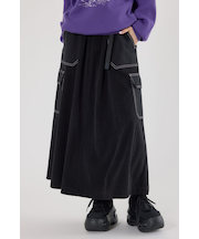 テープベルト異素材切替カーゴスカート