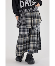 ランダムティアードチェックスカート