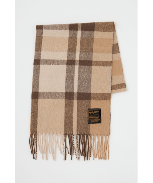 チェックマフラー