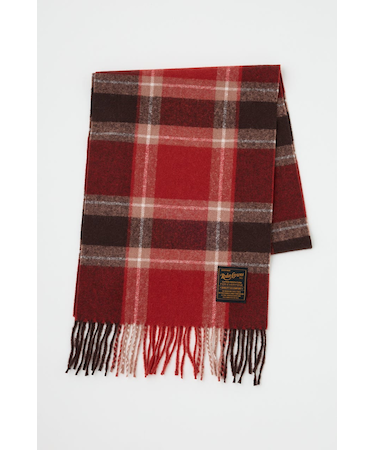 チェックマフラー