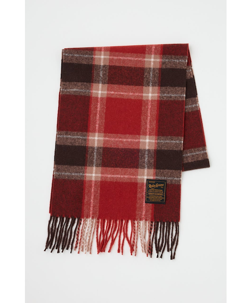 チェックマフラー