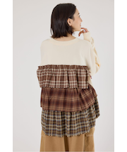 バックティアードトップス