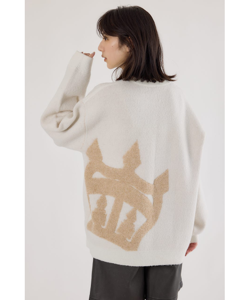 ビッグクラウンニットトップス