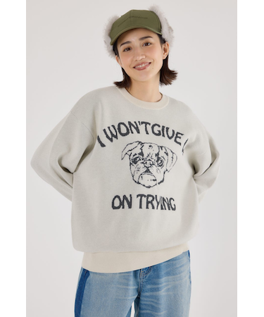 【UNISEX】アニマルジャガードニットトップス