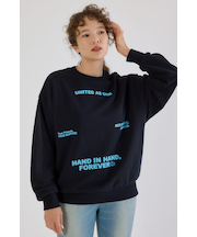 メッセージスウェットトップス