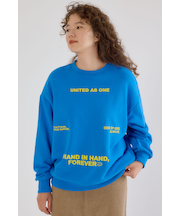 メッセージスウェットトップス