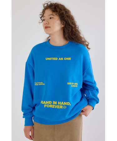 メッセージスウェットトップス