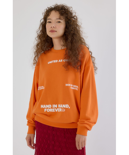 メッセージスウェットトップス