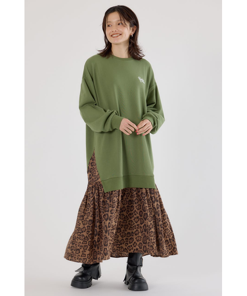 アニマルパターンドッキングワンピース