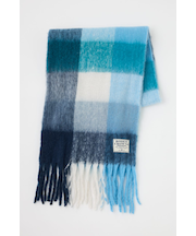 チェックガラ ボリュームマフラー