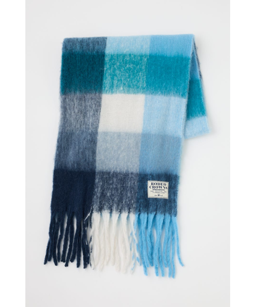 チェックガラ ボリュームマフラー