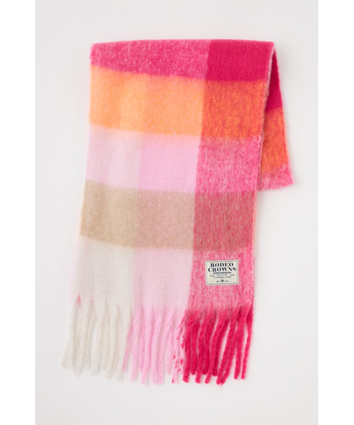 チェックガラ ボリュームマフラー