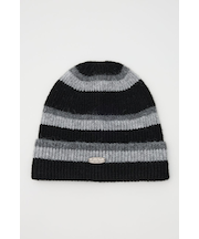 ボーダーモヘアニットビーニー