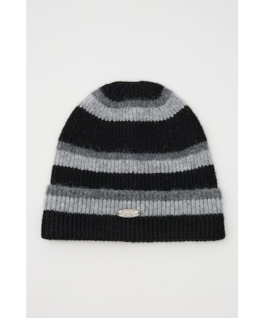 ボーダーモヘアニットビーニー