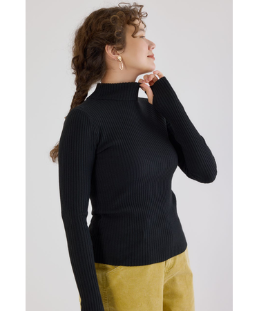 マルチボーダーニットトップス