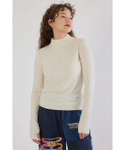 マルチボーダーニットトップス