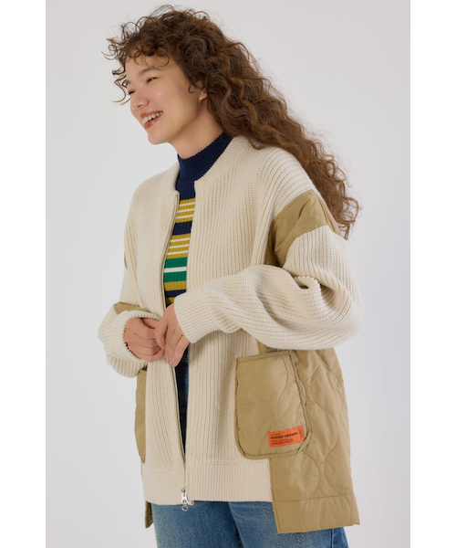 FEATHER YARN オーバーサイズカーディガン｜マウジーの通販｜&mall