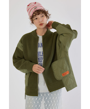 キルトドッキングニットブルゾン