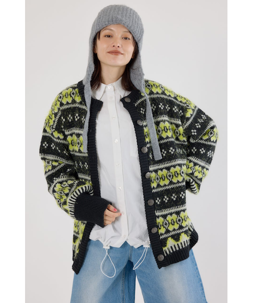 NEON NORDICニットカーディガン