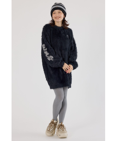 シャギーロゴニットワンピース