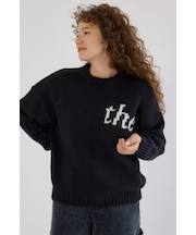 ローゲージジャガードニットトップス