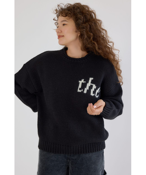 ローゲージジャガードニットトップス