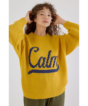 ローゲージジャガードニットトップス