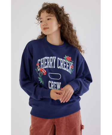 フラワーステッチカレッジスウェット