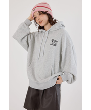 バックエンボススクリプトロゴパーカー