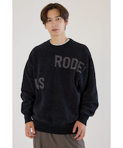 ランダムロゴモールニット